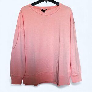Buffalo David Bitton Women's Long Sleeve Pullover Pink Knit Sweatshirt Size M